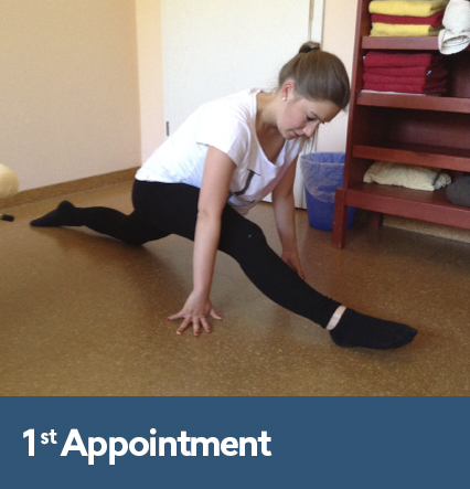 dagmar fisioterapia 1st appointment legs